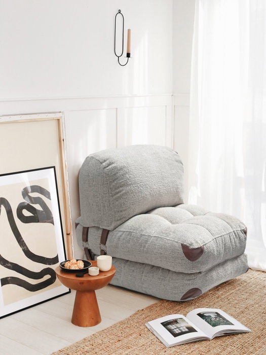 Atelier Del Sofa Fold Teddy - Grey Atelier Del Sofa Fold Teddy - Grey